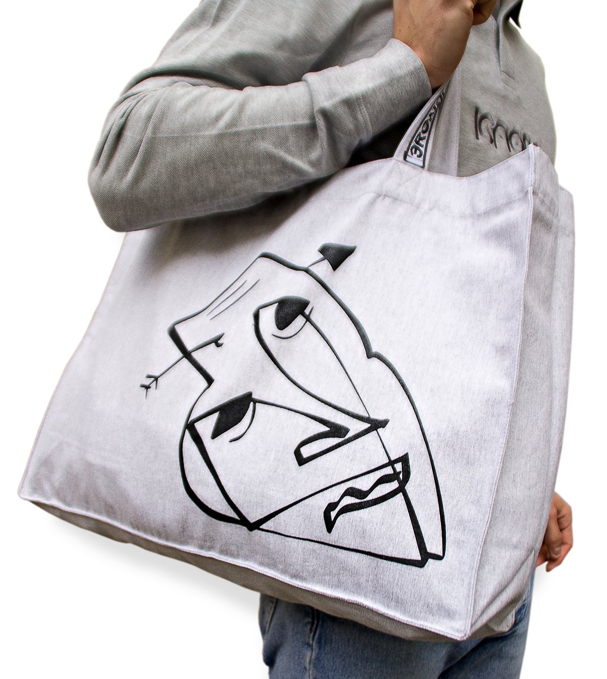 Bag - iGNORE Design - Arrow Error - heather grey