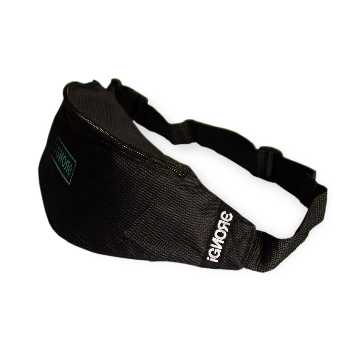 Waist Bag - iGNORE Design - Patch Multicolor - black