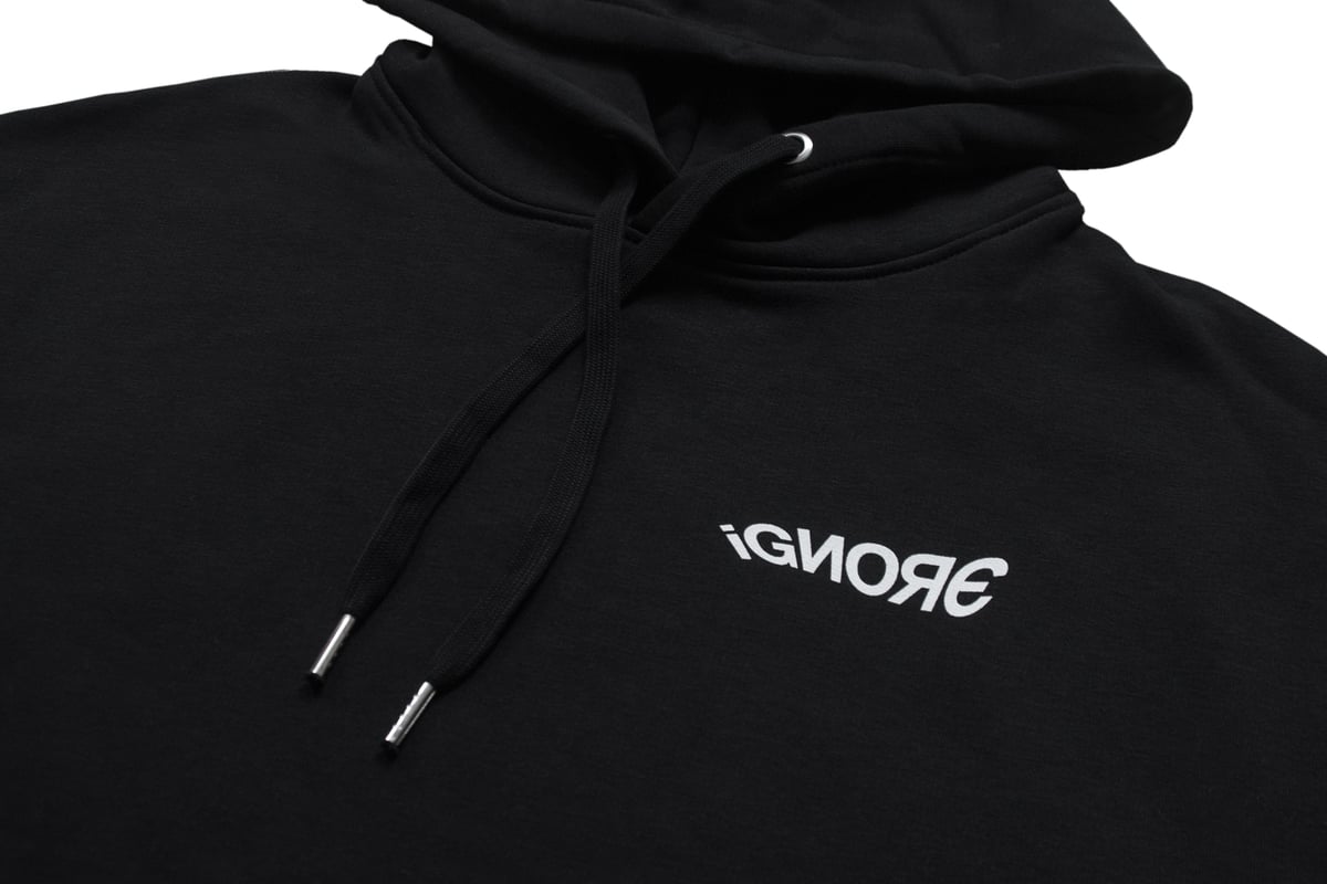 Hoodie - unisex - iGNORE Design - YDIAL - black