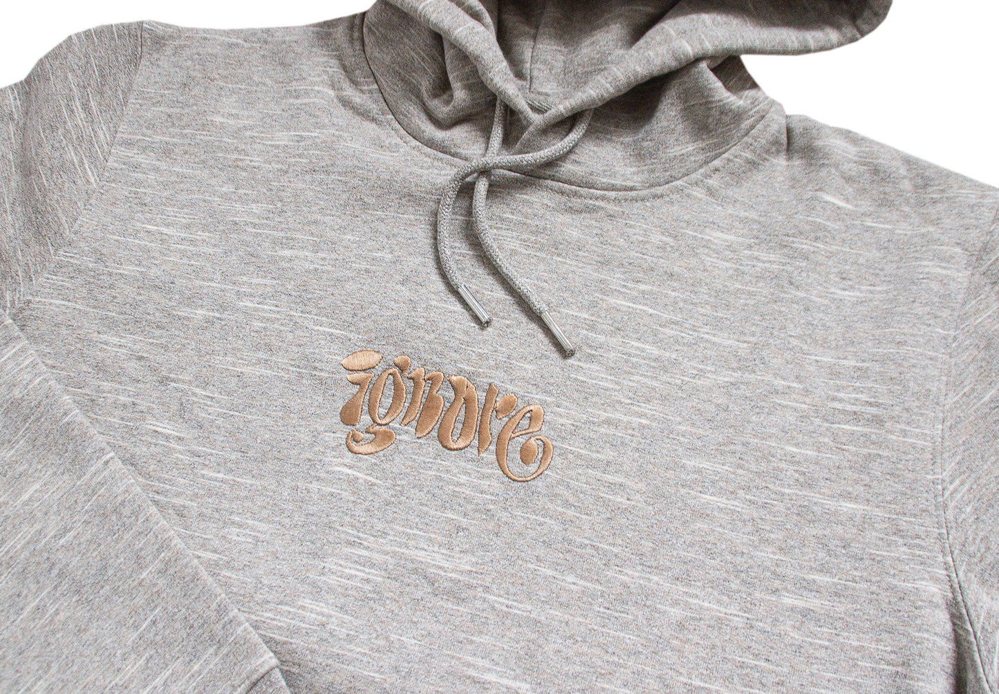 Hoodie - unisex - iGNORE Design - Grey Melange