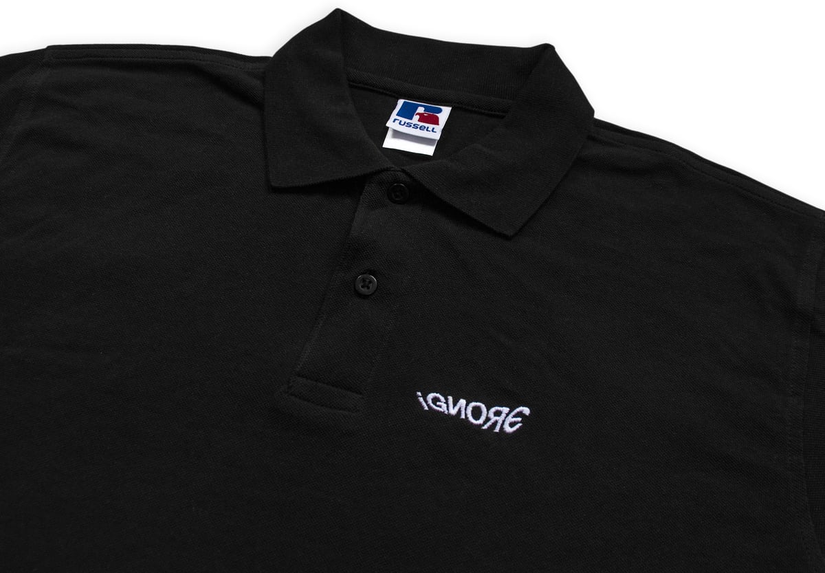 Poloshirt - iGNORE Design - Wave - black