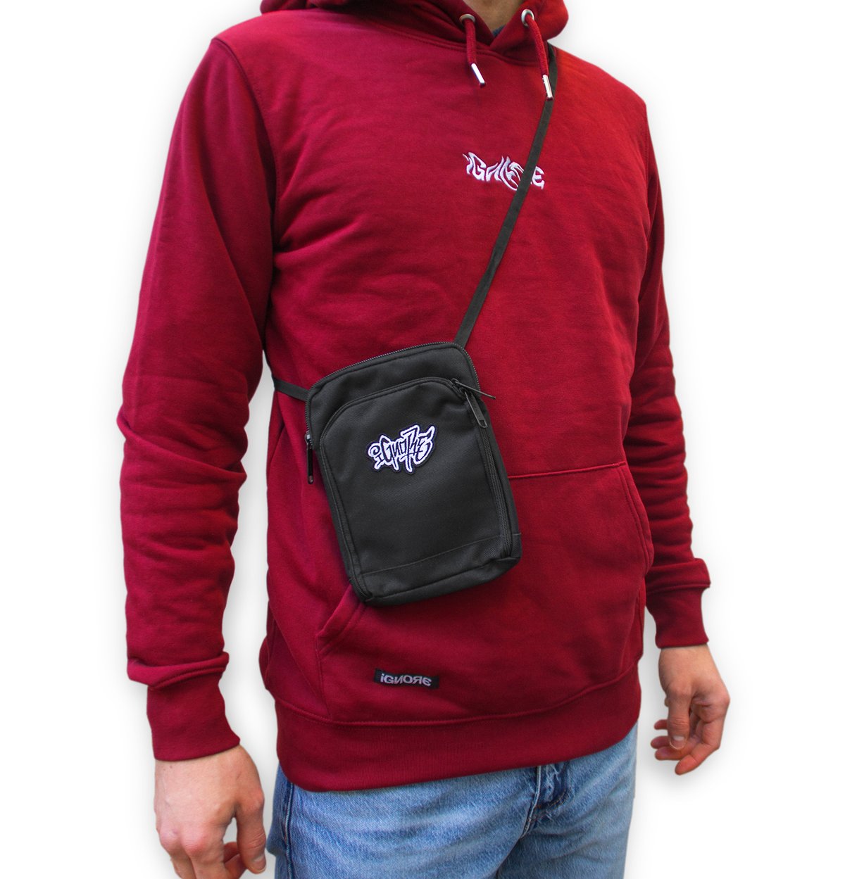 Pusher Bag - iGNORE Design - Tag White - black