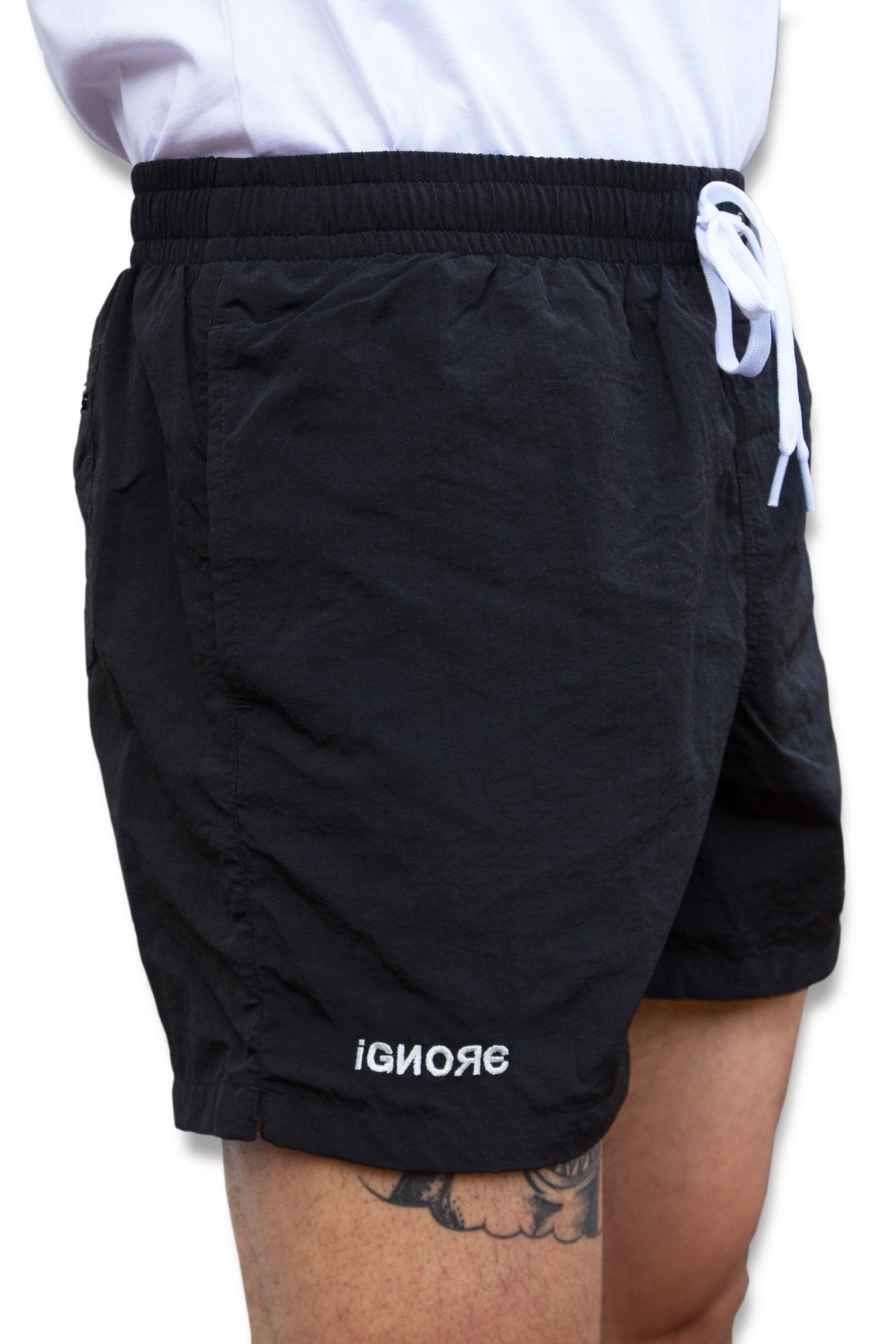 Swim- & Sportshorts - iGNORE Design - black