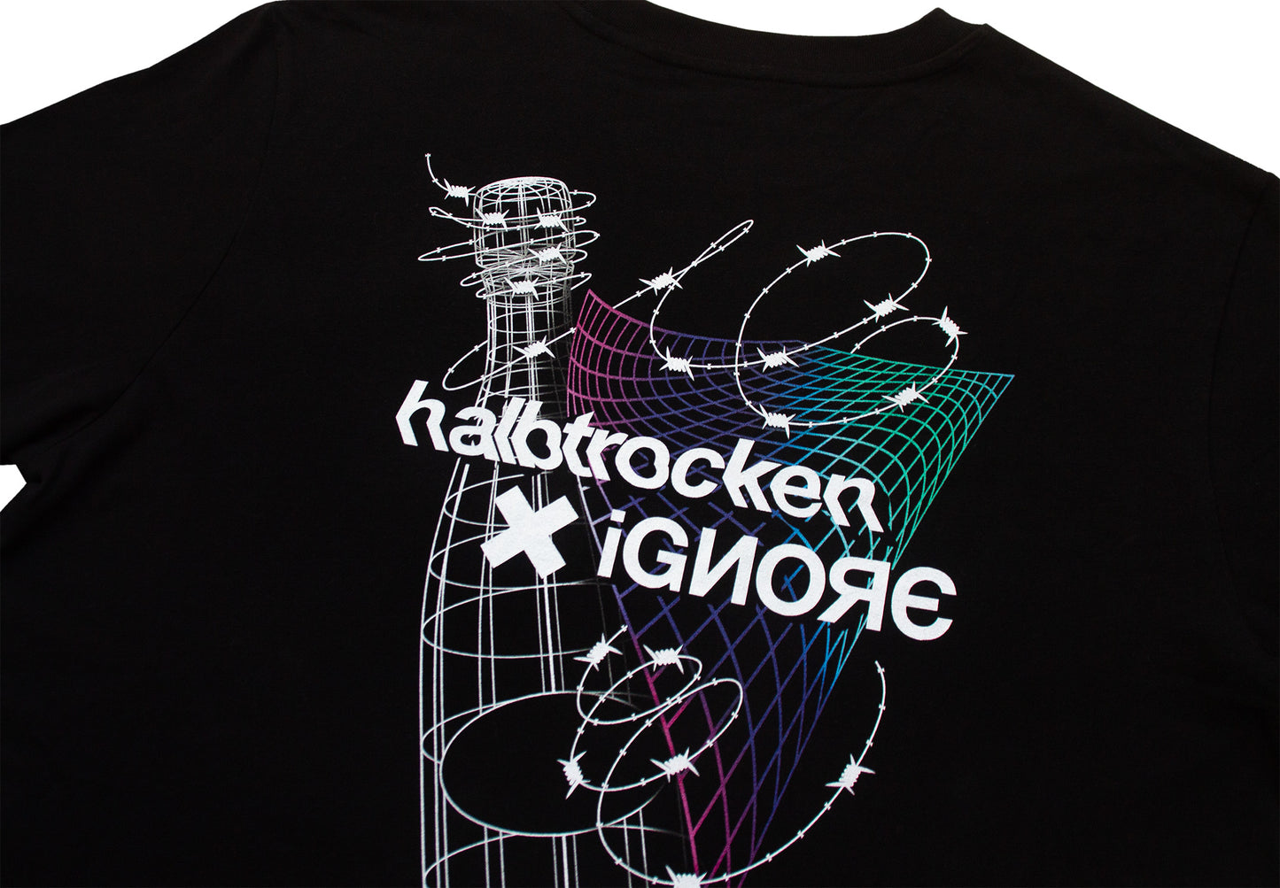 T-Shirt - Halbtrocken x iGNORE - Sparkling - black