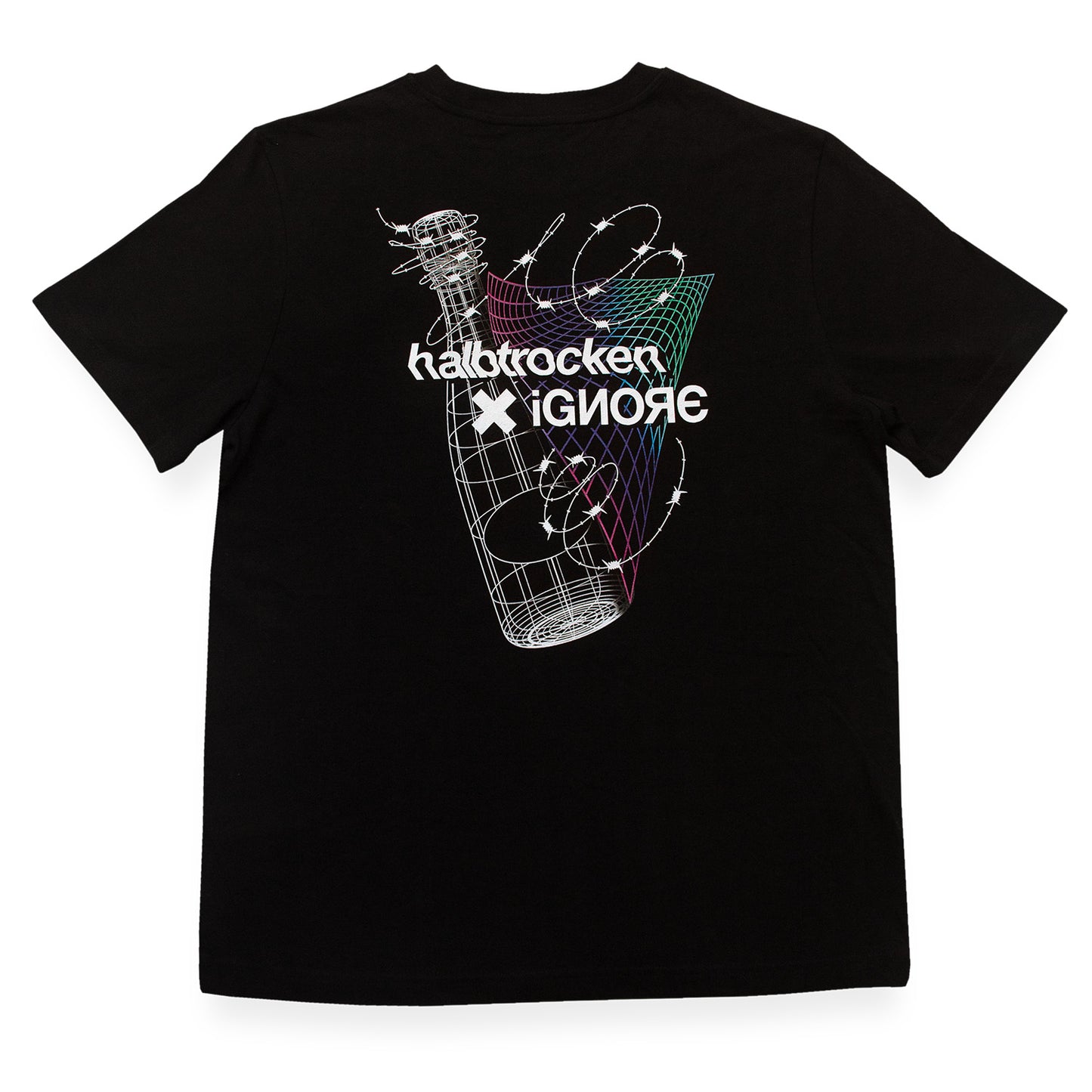 T-Shirt - Halbtrocken x iGNORE - Sparkling - black