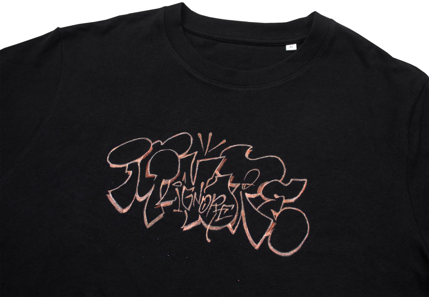 T-Shirt - iGNORE Design - Bleached Graff 1 - black