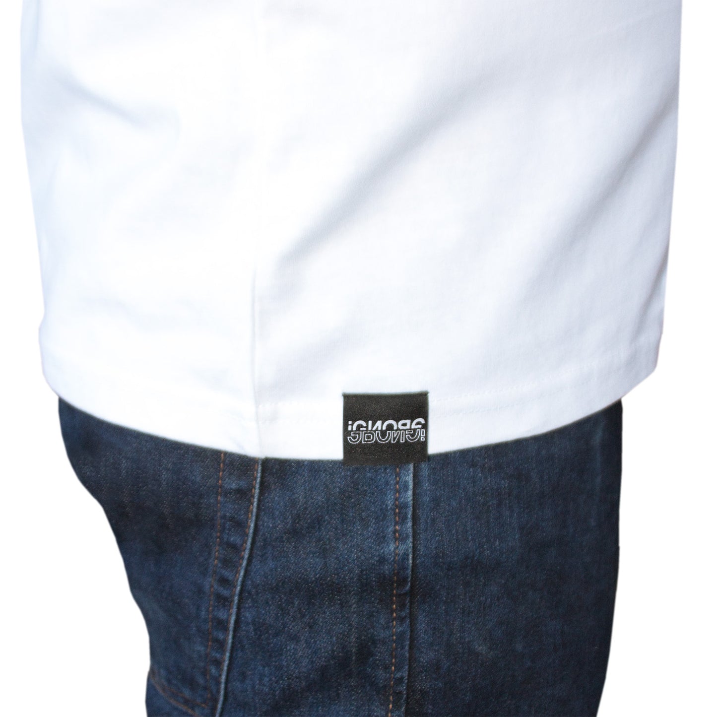 T-Shirt - iGNORE Design - Multicolor Logo 1 - white
