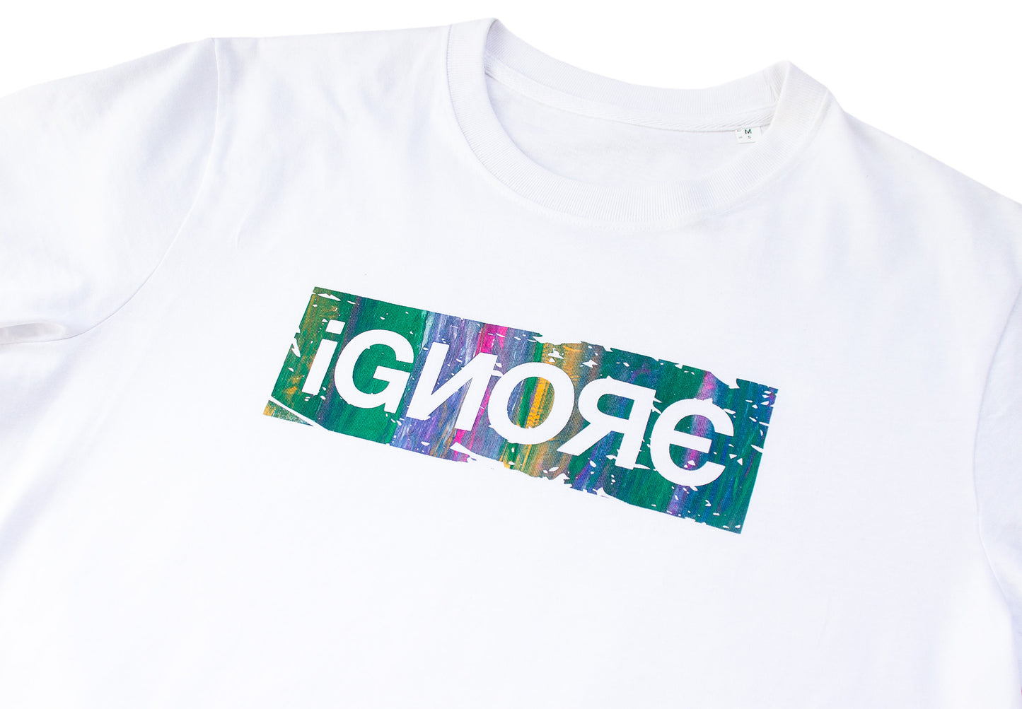 T-Shirt - iGNORE - Multicolor Logo 2 - white