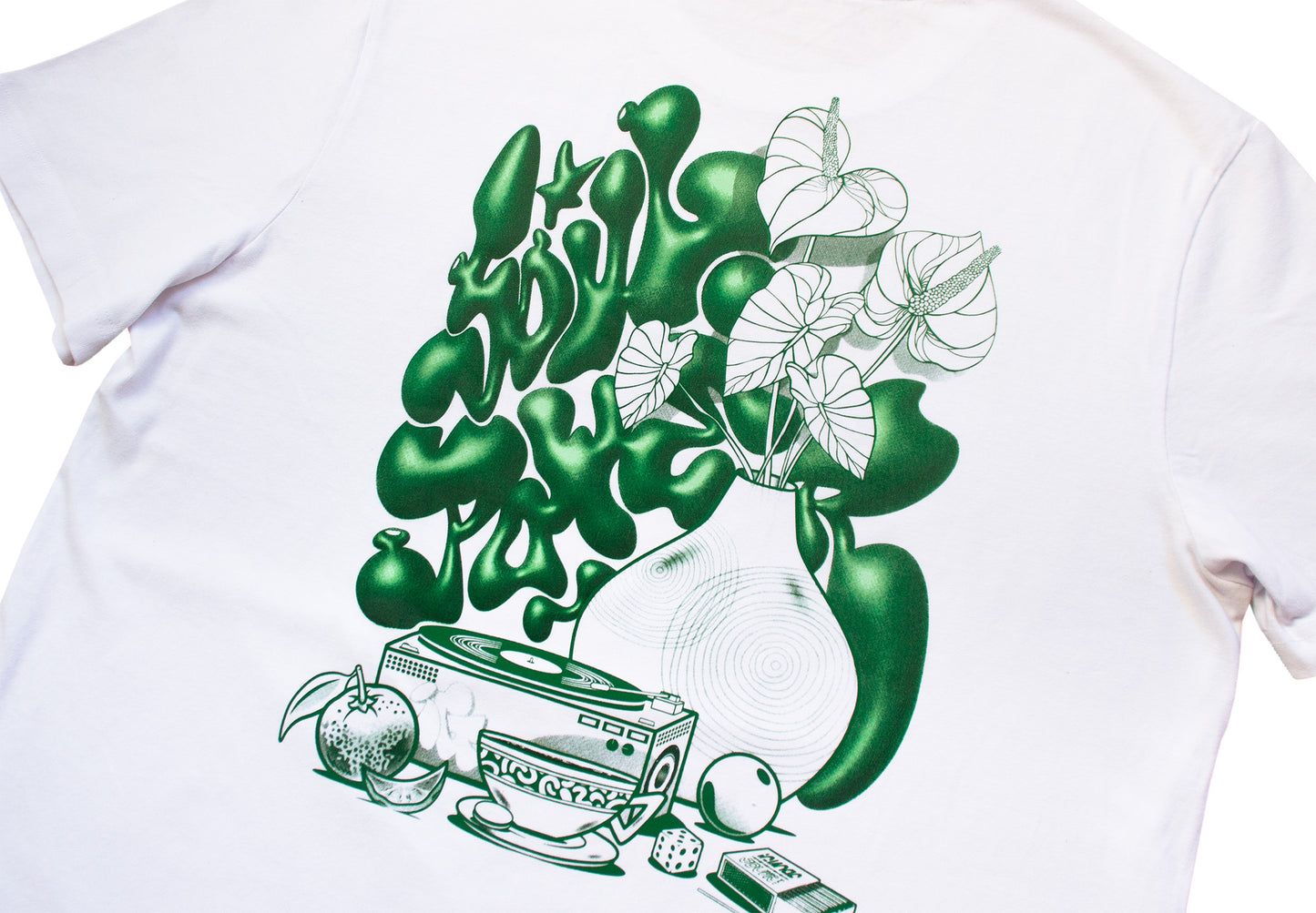 T-Shirt - Nele Yoga x iGNORE - Soul Power - white