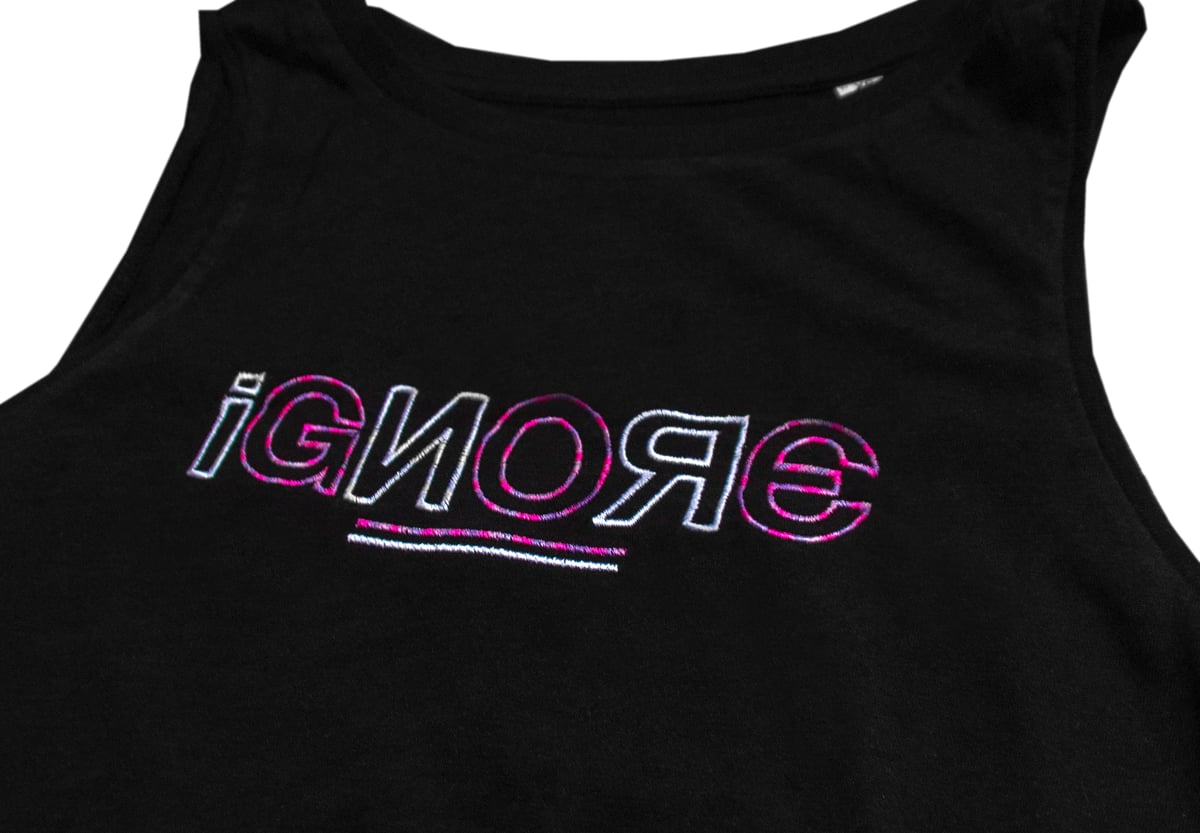 Top - Women - iGNORE Design - Outline - Black