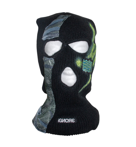 Balaclava - iGNORE Design - Floral Fabric - Black