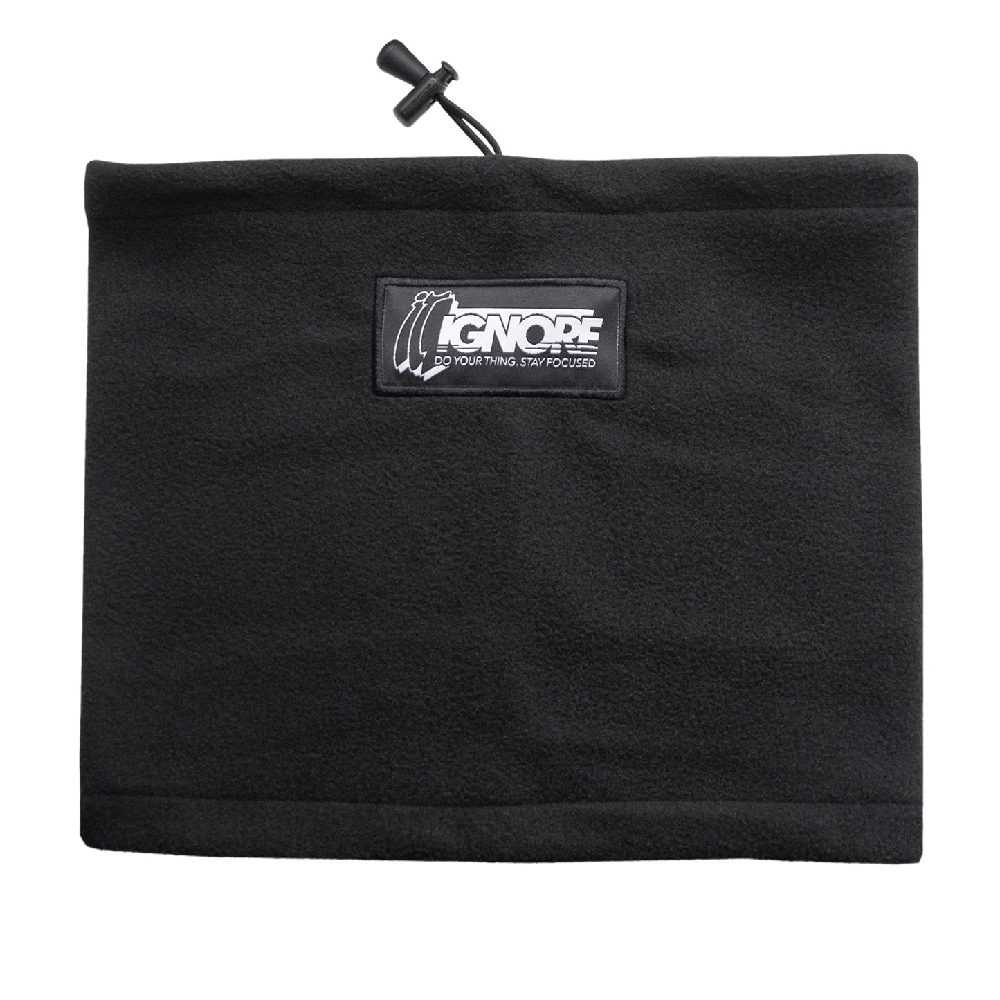 Fleece Neck Warmer - iGNORE Design - Stay True - black