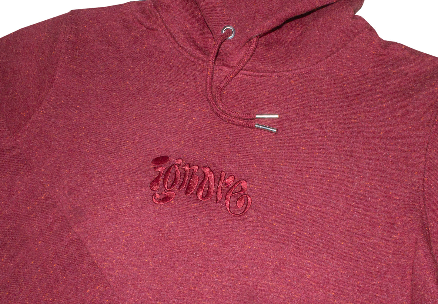 Hoodie - unisex - iGNORE Design - Bordeaux Melange