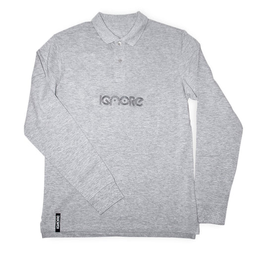 Polo Long Sleeve - iGNORE Design - Classico OG - heather grey