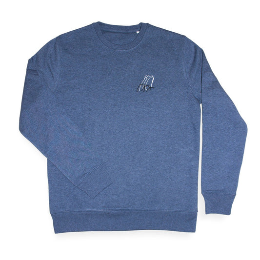 Sweater - iGNORE Design - No Borders - dark heather blue