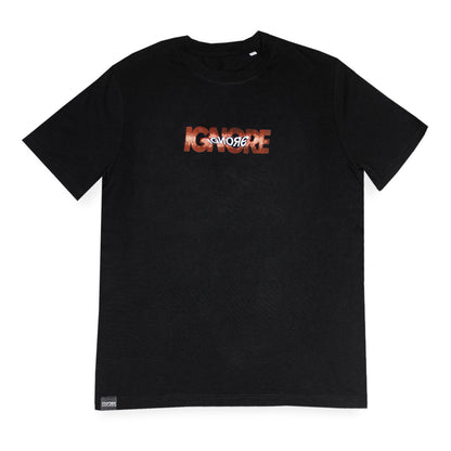 T-Shirt - iGNORE Design - Bleached Wave Embro - black