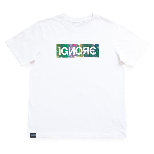 T-Shirt - iGNORE - Multicolor Logo 2 - white